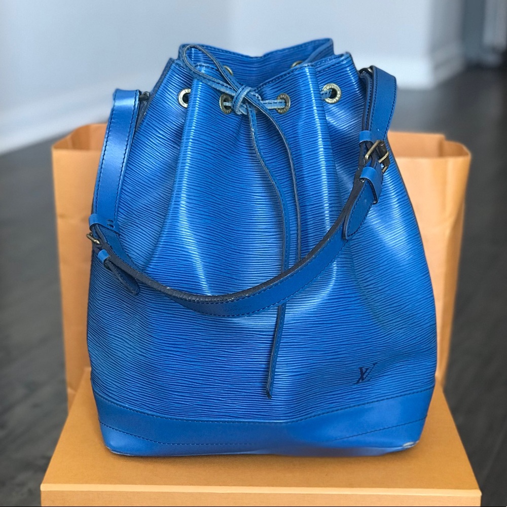 Authentic Louis Vuitton Noe GM Blue - Picture 1 of 8